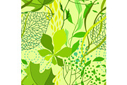 Seamless nature pattern with