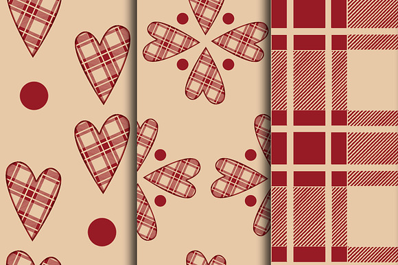Valentine Set 1, Digital Paper in Patterns - product preview 1