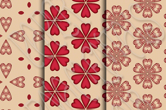 Valentine Set 2, Digital Paper in Patterns - product preview 4