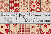 Valentine Set 3, Digital Paper