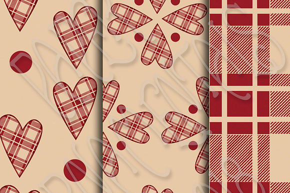 Valentine Set 3, Digital Paper in Patterns - product preview 1