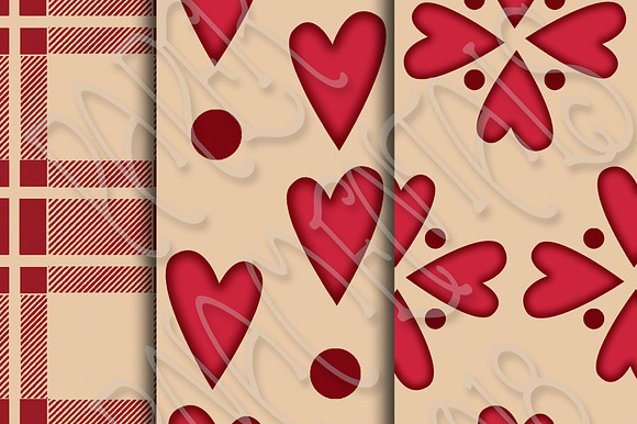 Valentine Set 3, Digital Paper in Patterns - product preview 2
