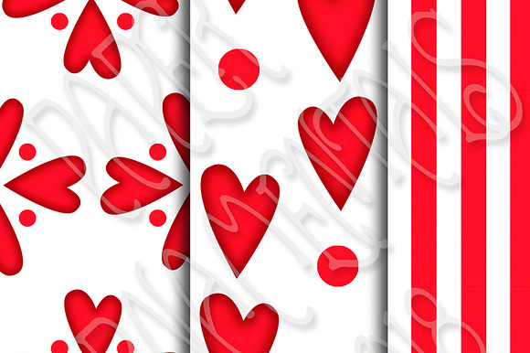 Valentine Set 4, Digital Paper in Patterns - product preview 3