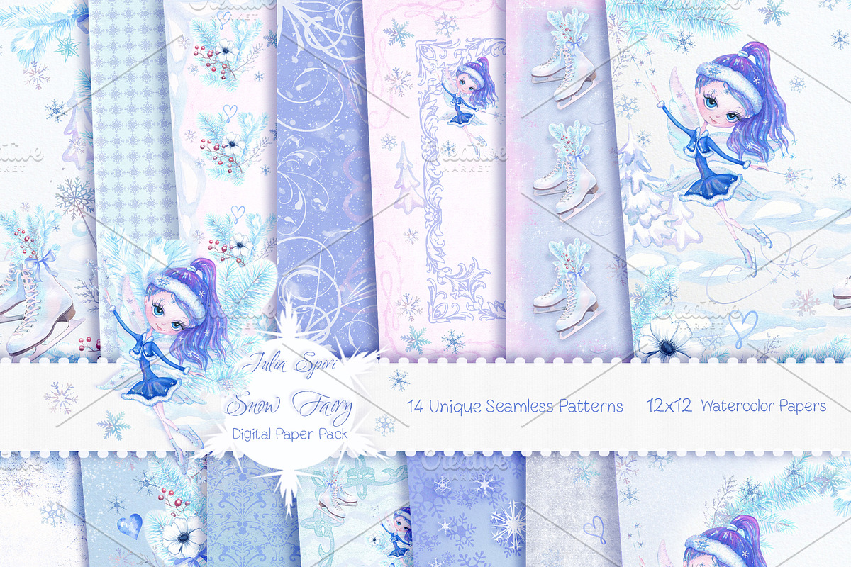 Winter Patterns/ Digital Paper in Patterns - product preview 8