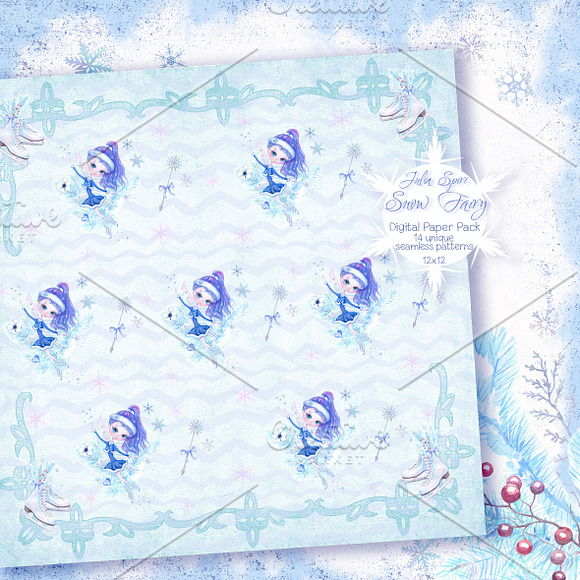 Winter Patterns/ Digital Paper in Patterns - product preview 6