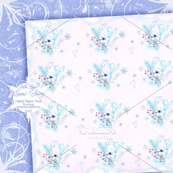 Winter Patterns/ Digital Paper in Patterns - product preview 7