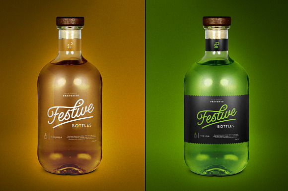 Tequila Bottle Mock-Up in Product Mockups - product preview 1