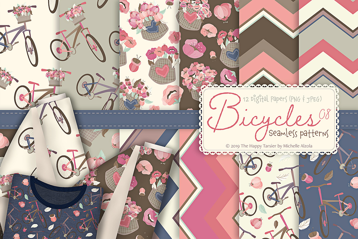 Bicycles 08 - Seamless Patterns in Patterns - product preview 8