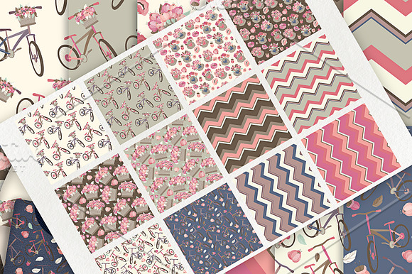 Bicycles 08 - Seamless Patterns in Patterns - product preview 1