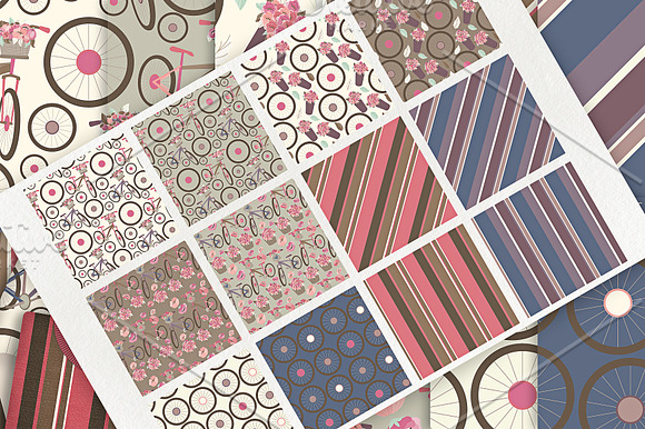 Bicycles 08 - Seamless Patterns 02 in Patterns - product preview 1