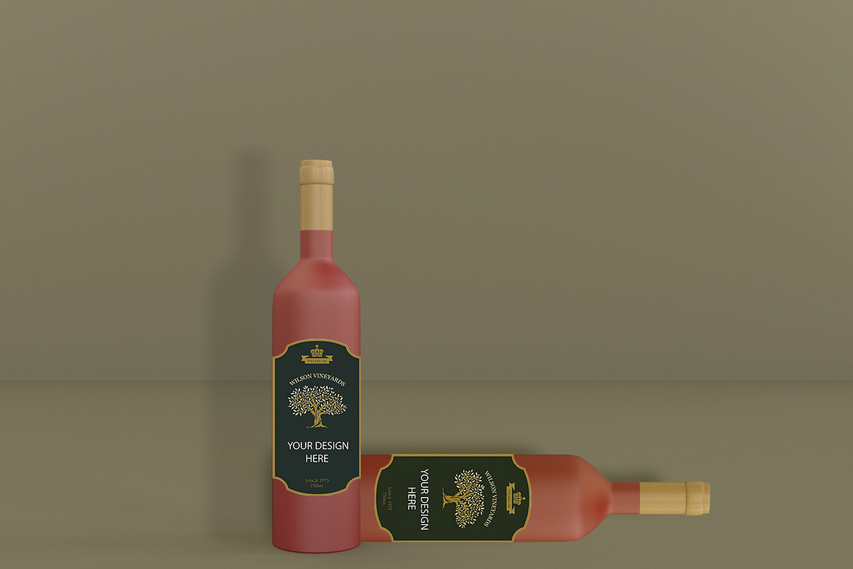 Wine label Mockup in Product Mockups - product preview 8