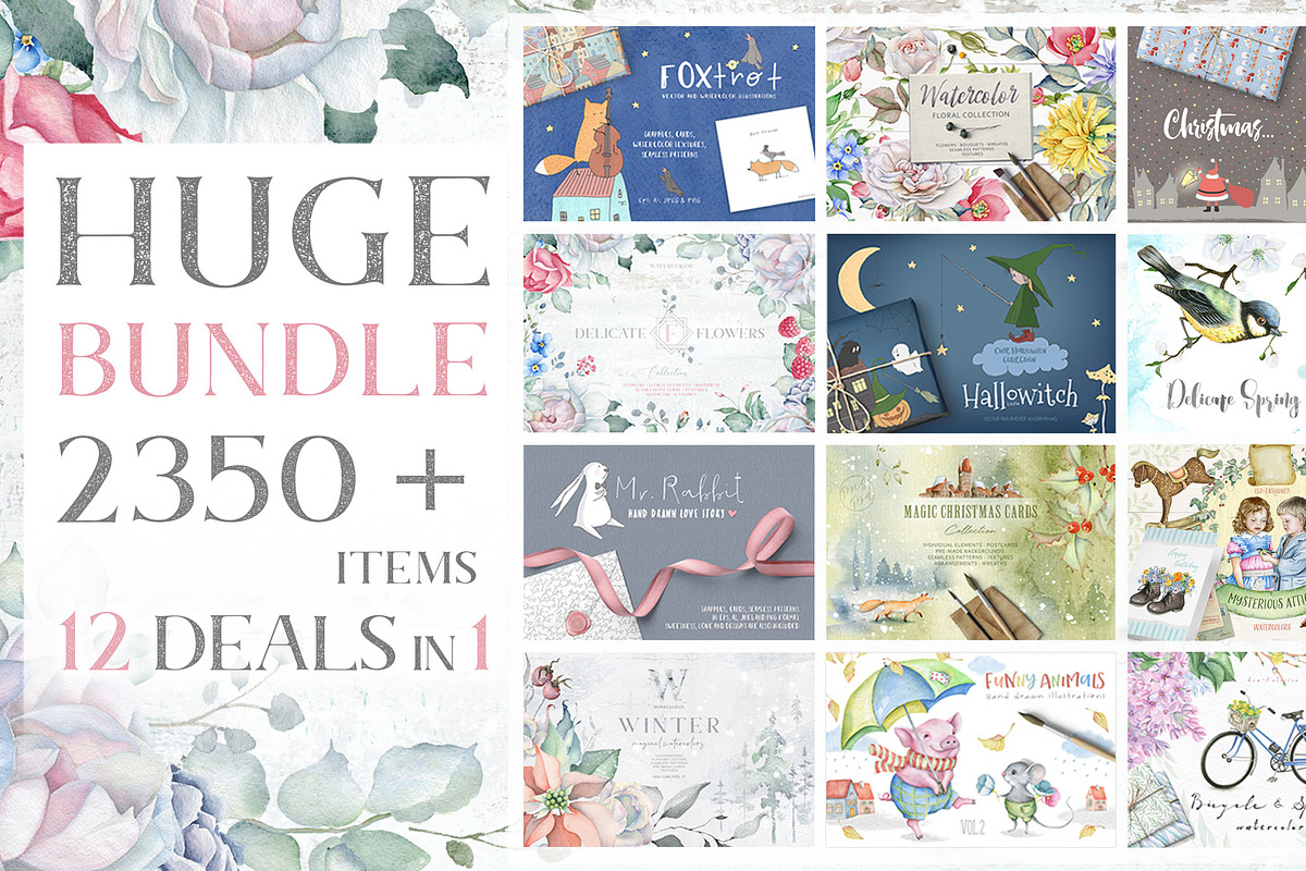 HUGE BUNDLE 80%OFF 12 deals in 1 in Illustrations - product preview 8