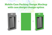 Mobile Case Packing Design Mockup