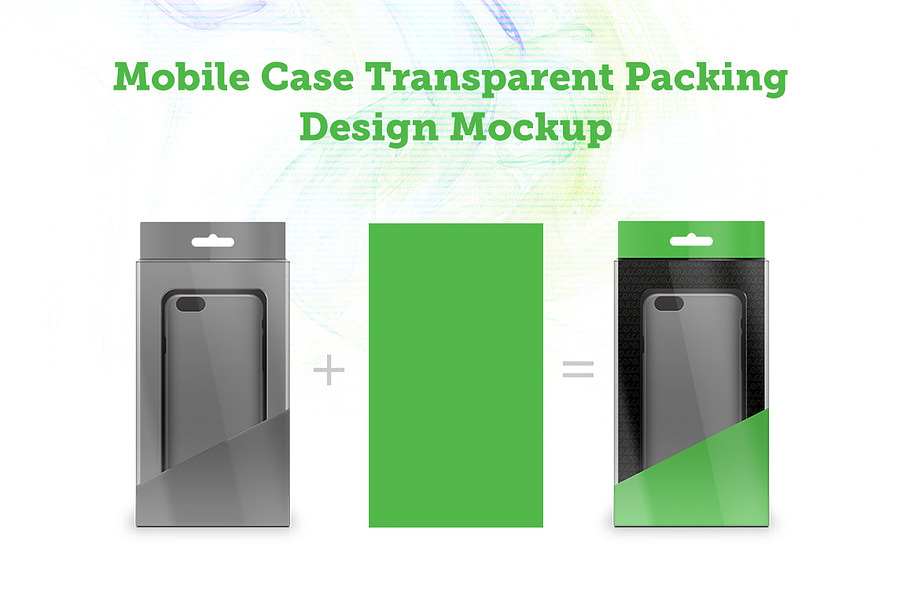 Mobile Case Packing Design Mockup