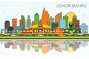 Johor Bahru Malaysia City Skyline 