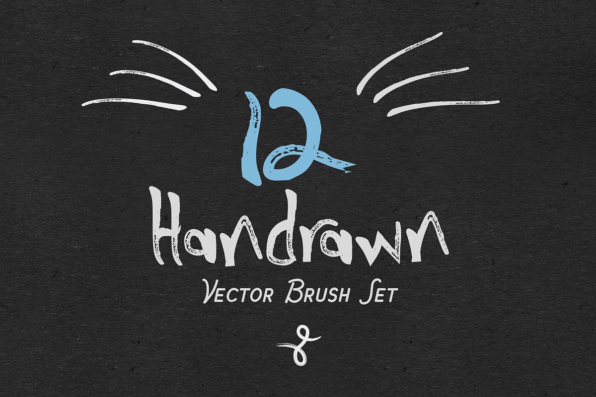 12 Hand Drawn Vector Brushes in Add-Ons - product preview 8