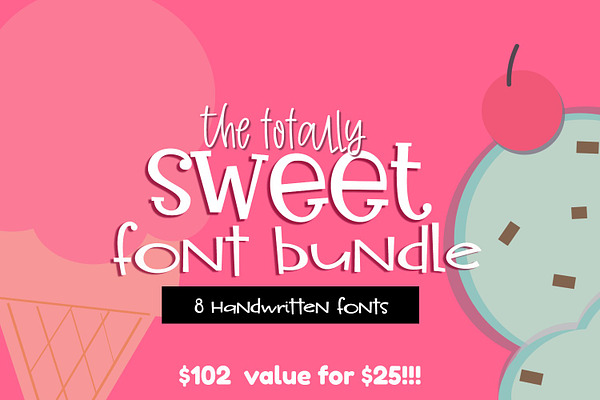 Totally Sweet Font Bundle