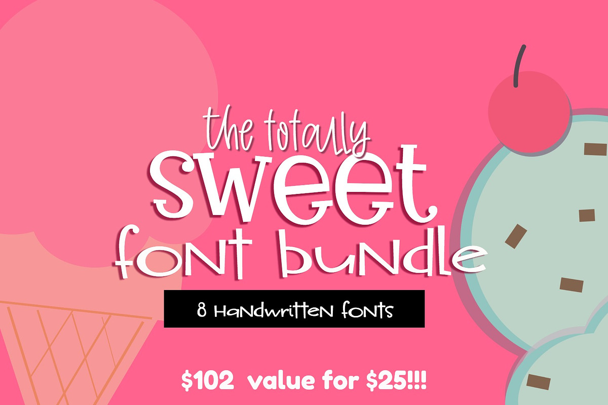 Totally Sweet Font Bundle in Display Fonts - product preview 8