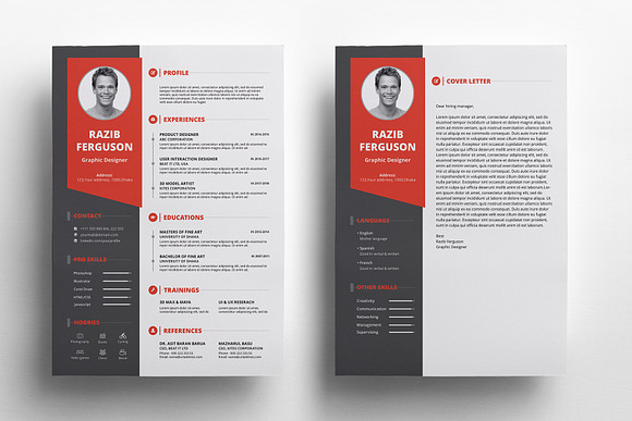 Resume in Resume Templates - product preview 3