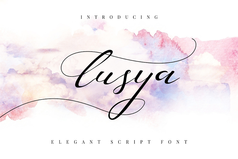 Lusya - Elegant Script in Elegant Fonts - product preview 8