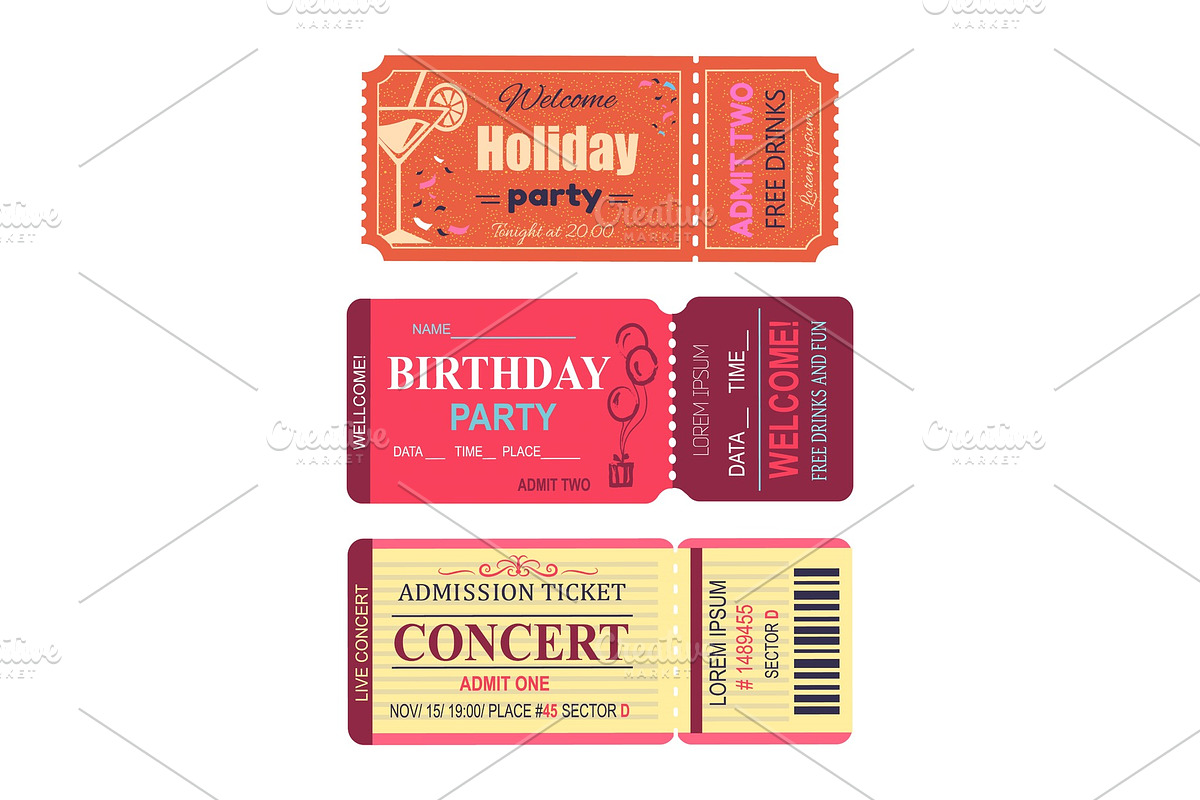 Welcome Holiday Party Set Vector in Objects - product preview 8