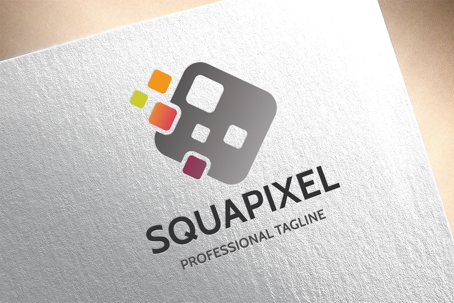Squa Pixel Logo in Logo Templates - product preview 8