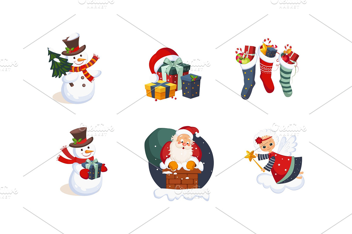 Collection of Christmas objects in Objects - product preview 8