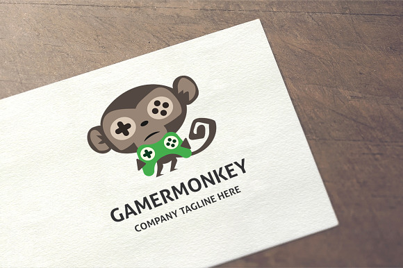 Gamer Monkey Logo in Logo Templates - product preview 2