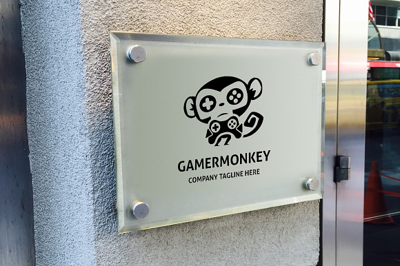 Gamer Monkey Logo in Logo Templates - product preview 3