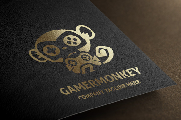 Gamer Monkey Logo in Logo Templates - product preview 5