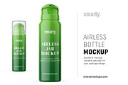 Plastic airless bottle mockup