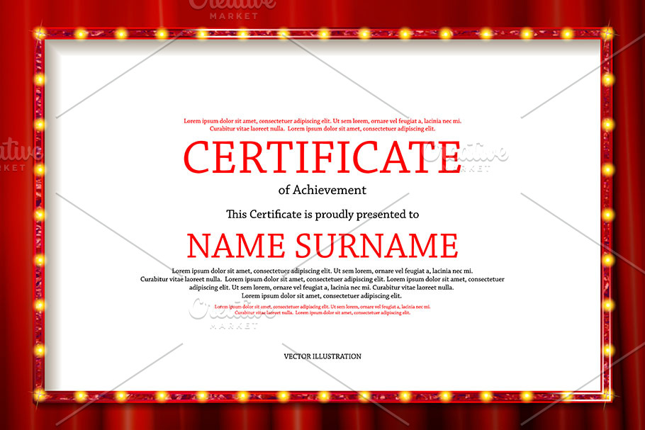 Luxury certificate or template.