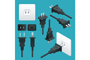 Set od Plugs and Sockets Type A