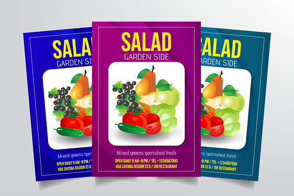 Salad Flyer Template