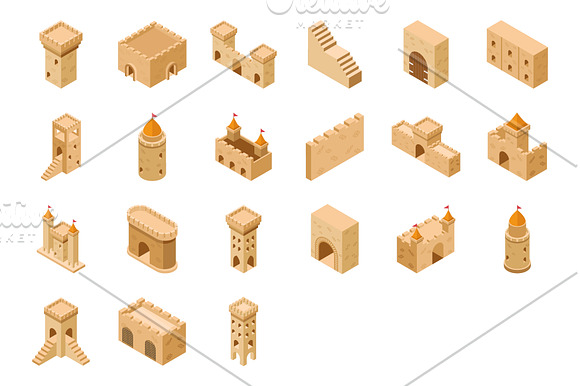 45 Medieval Castle Vector Icons in Icons - product preview 1