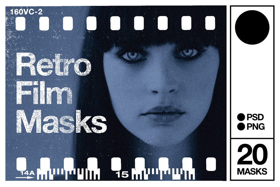 Retro Film Masks in Textures - product preview 8