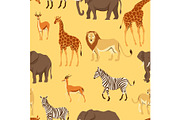 Seamless pattern with African