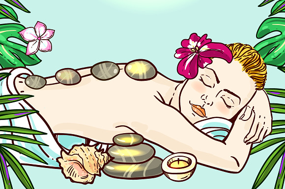 Beauty and SPA illustrations in Illustrations - product preview 3