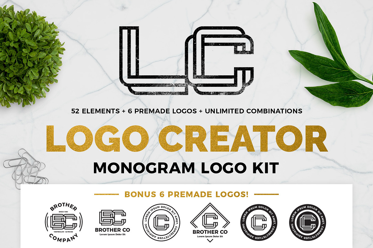 Monogram Logo Creator in Logo Templates - product preview 8