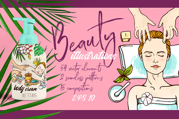Beauty and SPA illustrations in Illustrations - product preview 5