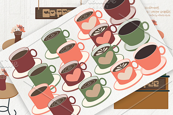 Coffee Shop 01 - Clipart & Vector in Illustrations - product preview 1