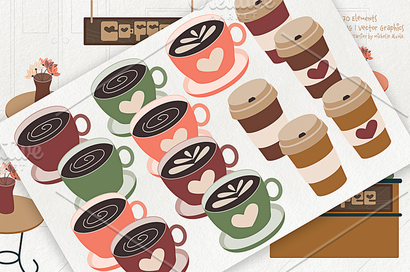 Coffee Shop 01 - Clipart & Vector in Illustrations - product preview 2