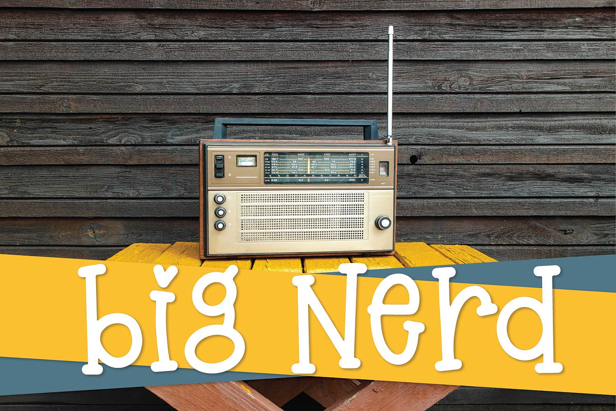 Big Nerd - A Fun Hand Lettered Serif in Serif Fonts - product preview 8