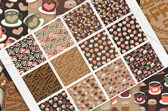 Coffee Shop 01 - Seamless Patterns in Patterns - product preview 1