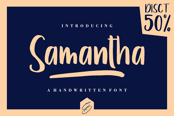 Samantha in Display Fonts - product preview 6