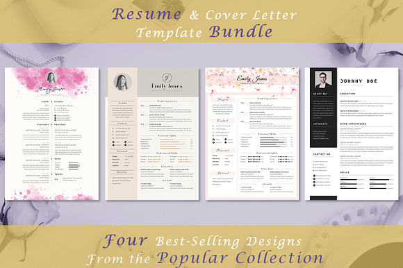 Resume CV Popular Bundle in Resume Templates - product preview 1