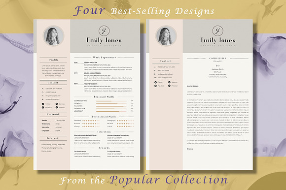 Resume CV Popular Bundle in Resume Templates - product preview 3