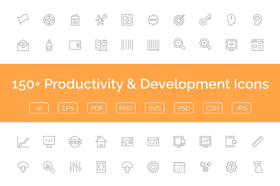 150+ Productivity & Development Icon