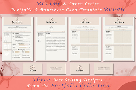 Resume CV Portfolio Bundle in Resume Templates - product preview 1