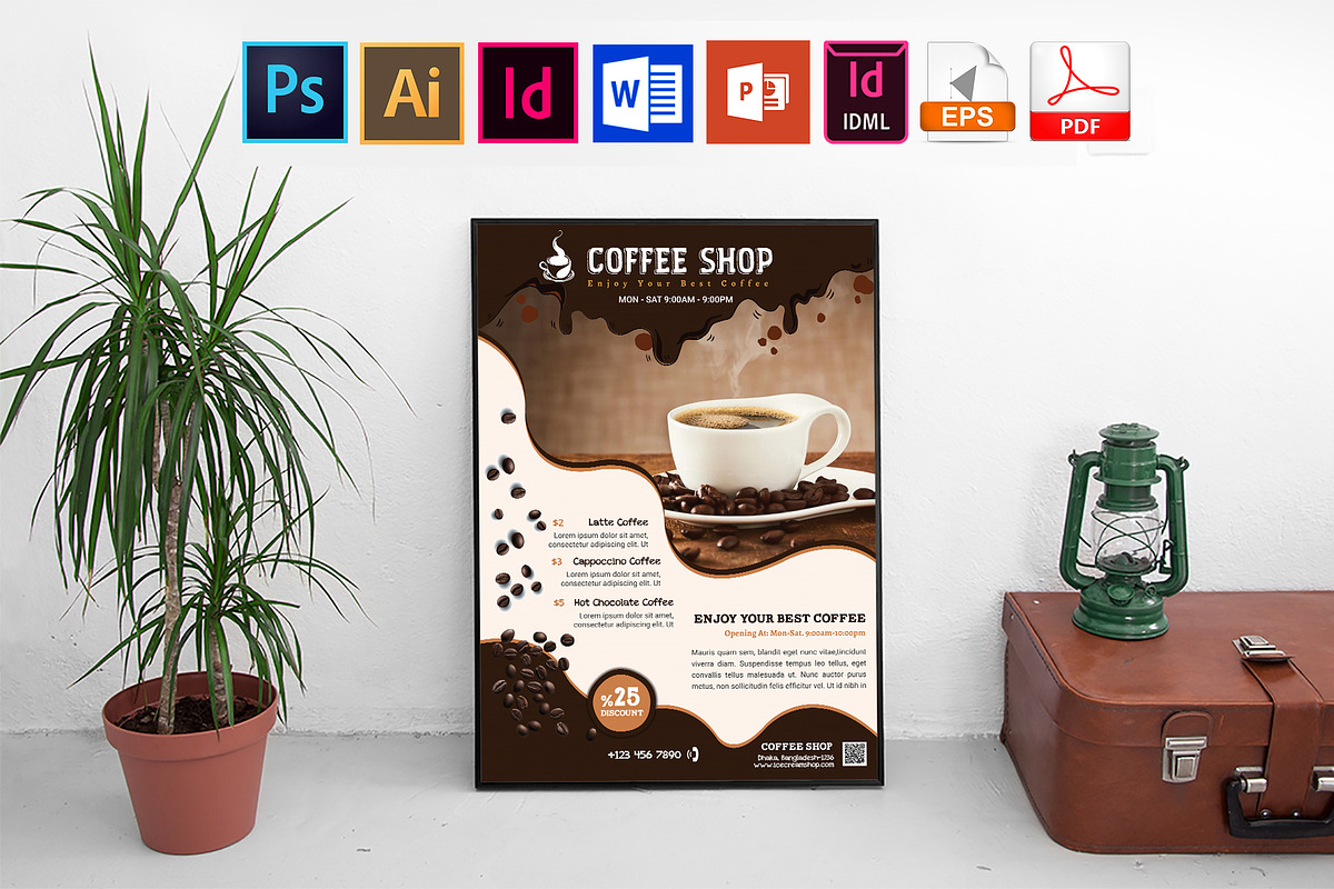 Poster | Coffee Shop Vol-02 in Flyer Templates - product preview 8